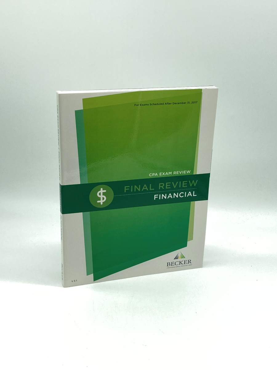 Becker Final Review Financial V. 3. 1 - CPA Exam Review