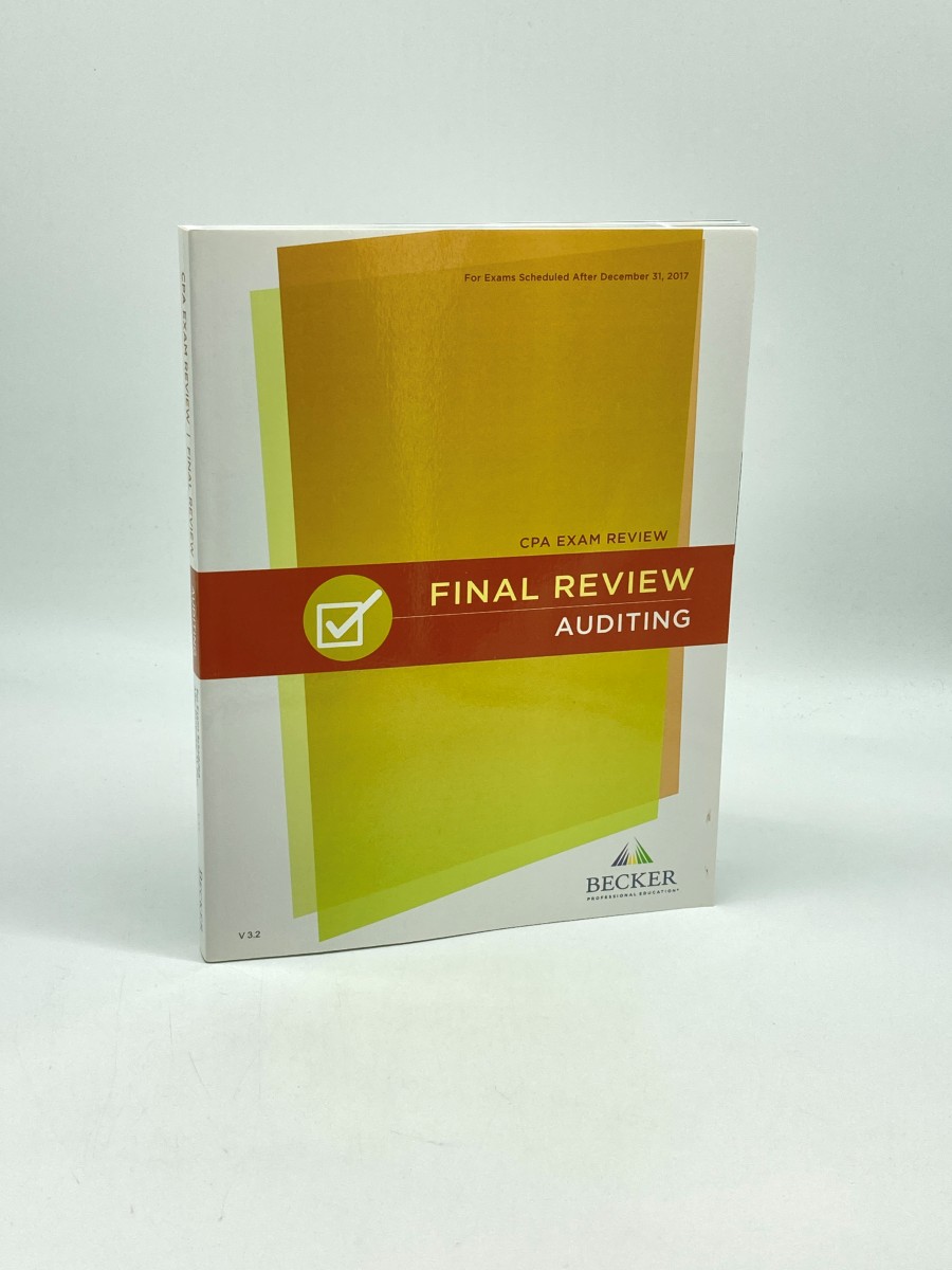 Becker CPA Exam Final Review Auditing V 3.2