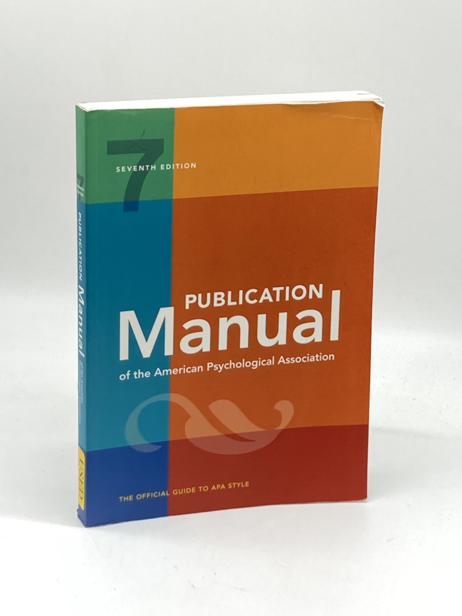 Image for Publication Manual 7Th Edition of the American Psychological Association; Official Guide to APA Style Publication Manual 7Th Edition of the American Psychological Association; Official Guide to APA Style