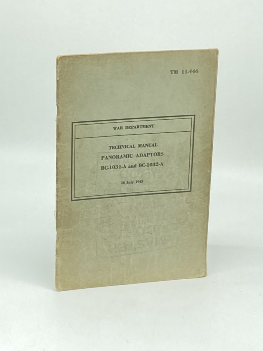 Technical Manual; Panoramic Adaptors BC-1031-A and BC-1032-A (1943)