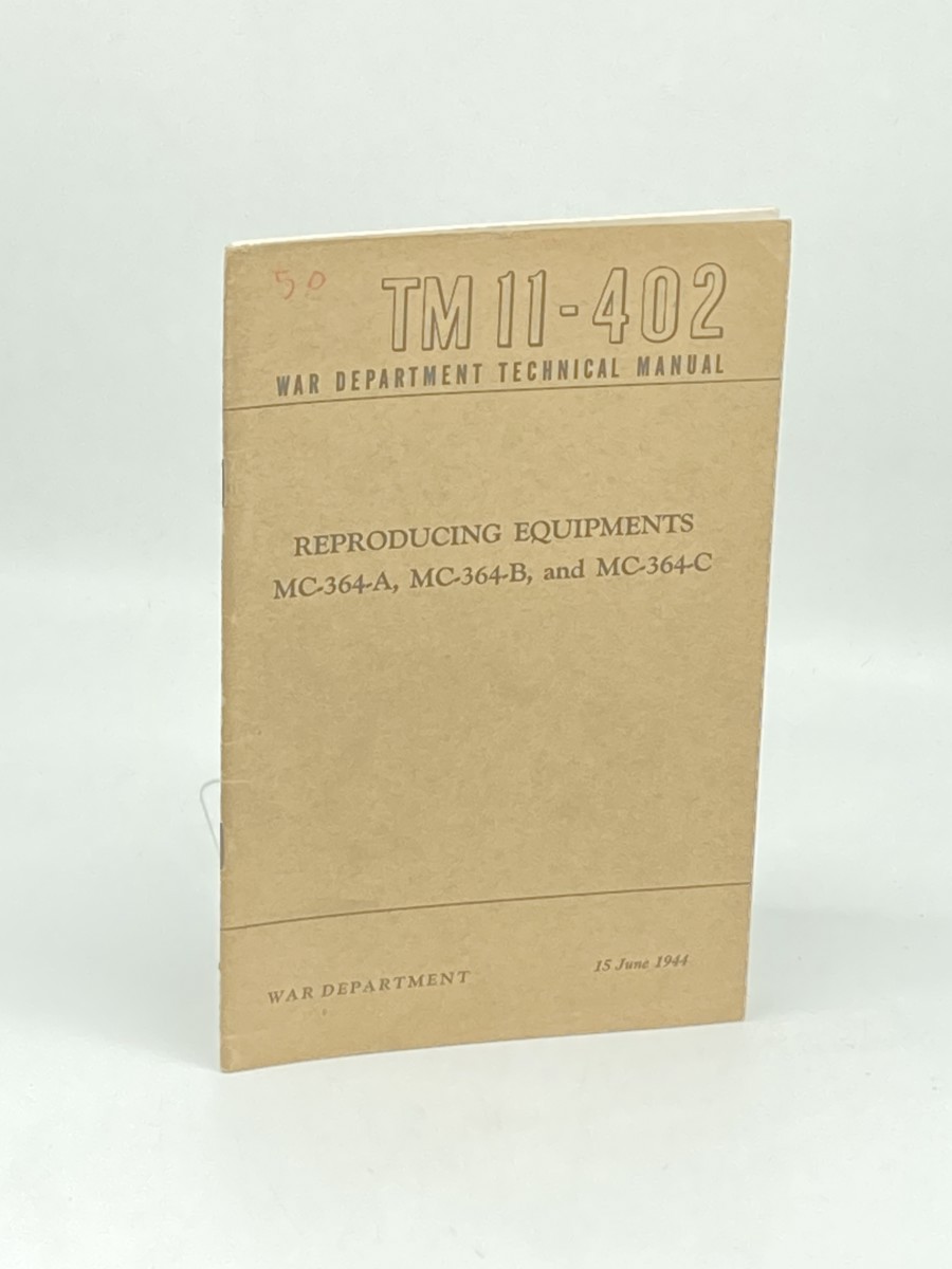 Reproducing Equipments MC-364-A, MC-364-B, and MC-364-C (1944)