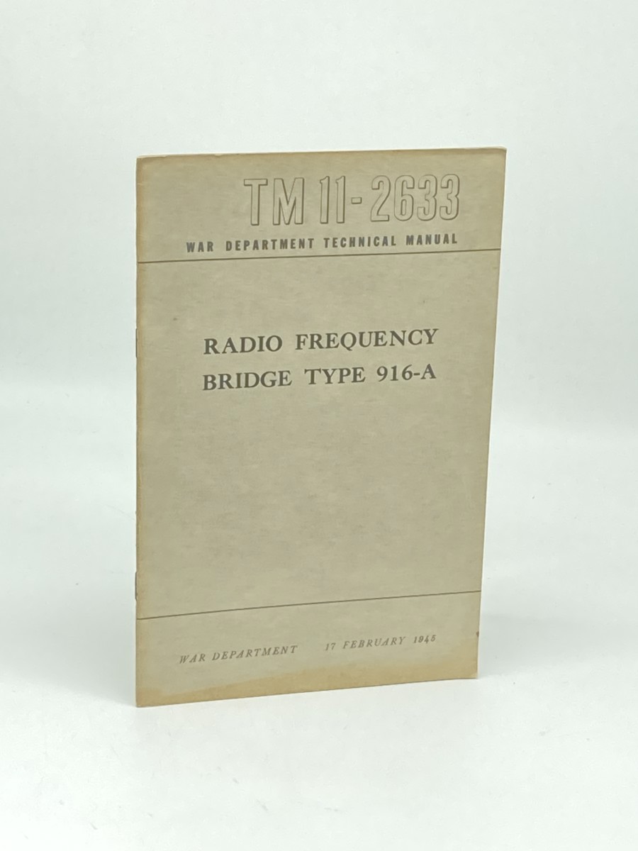 Radio Frequency Bridge Type 916-A (1945)