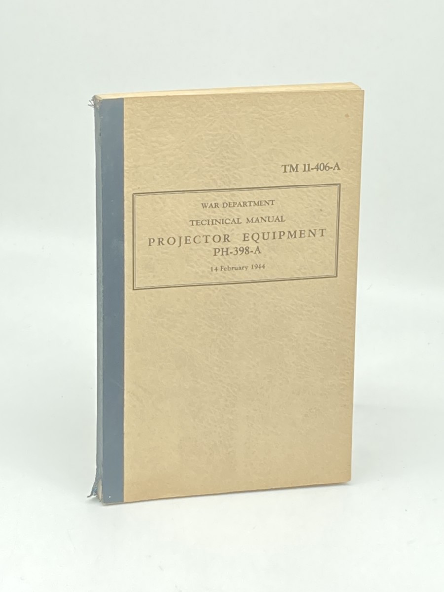 Projector Equipment PH-398-A (1944) ; War Department Technical Manual