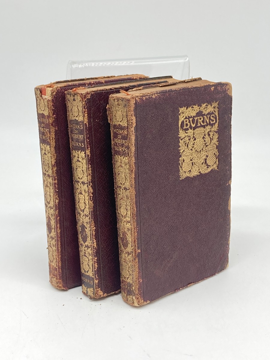 Poetical Works of Robert Burns, 3 Volume Set, Elzevir De Luxe Edition, Vintage; With a Memoir by J. Loughram Scott