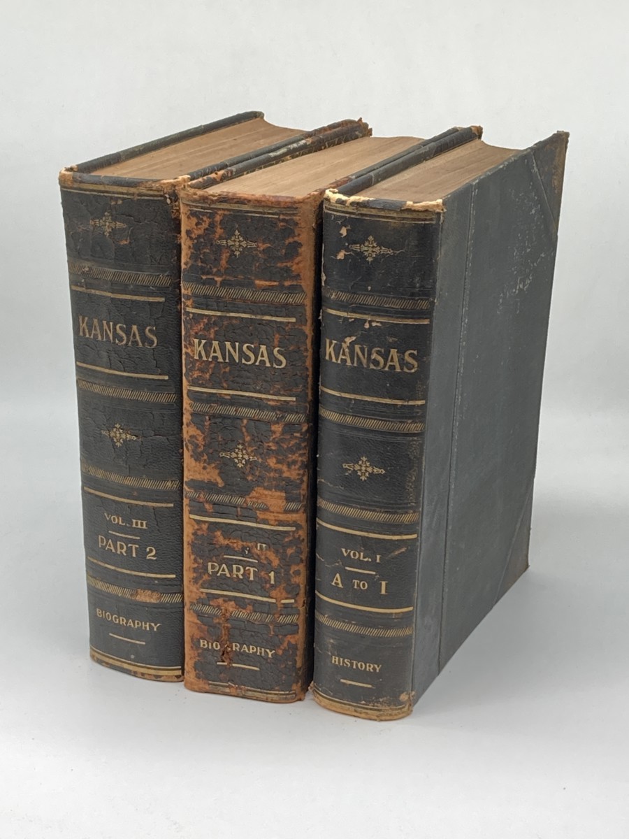 Kansas; A Cyclopedia Of State History, Embracing Events, Institutions, Industries, Counties, Cities, Towns, Prominent Persons, Etc; 3 Volume Set (3 Out Of 4 Volumes