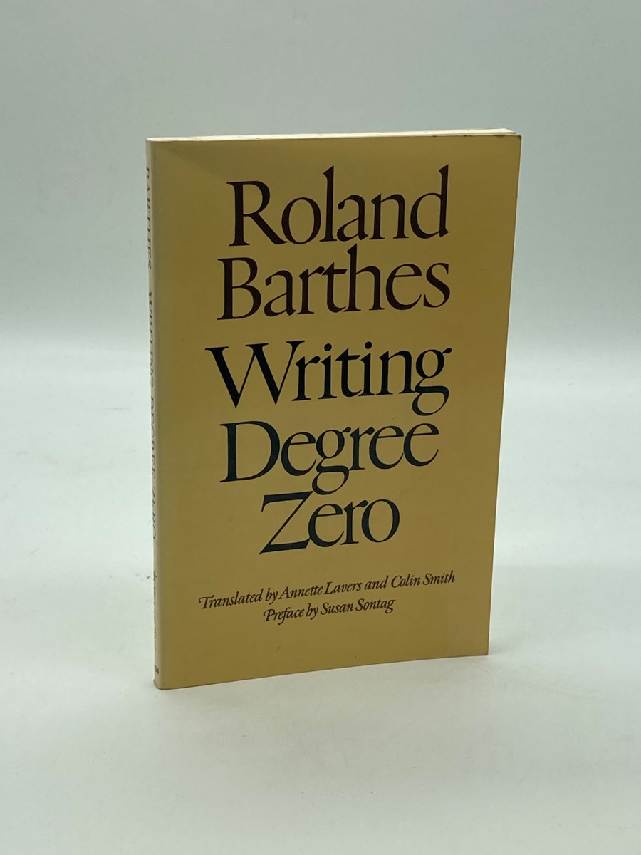 Writing Degree Zero | eBay