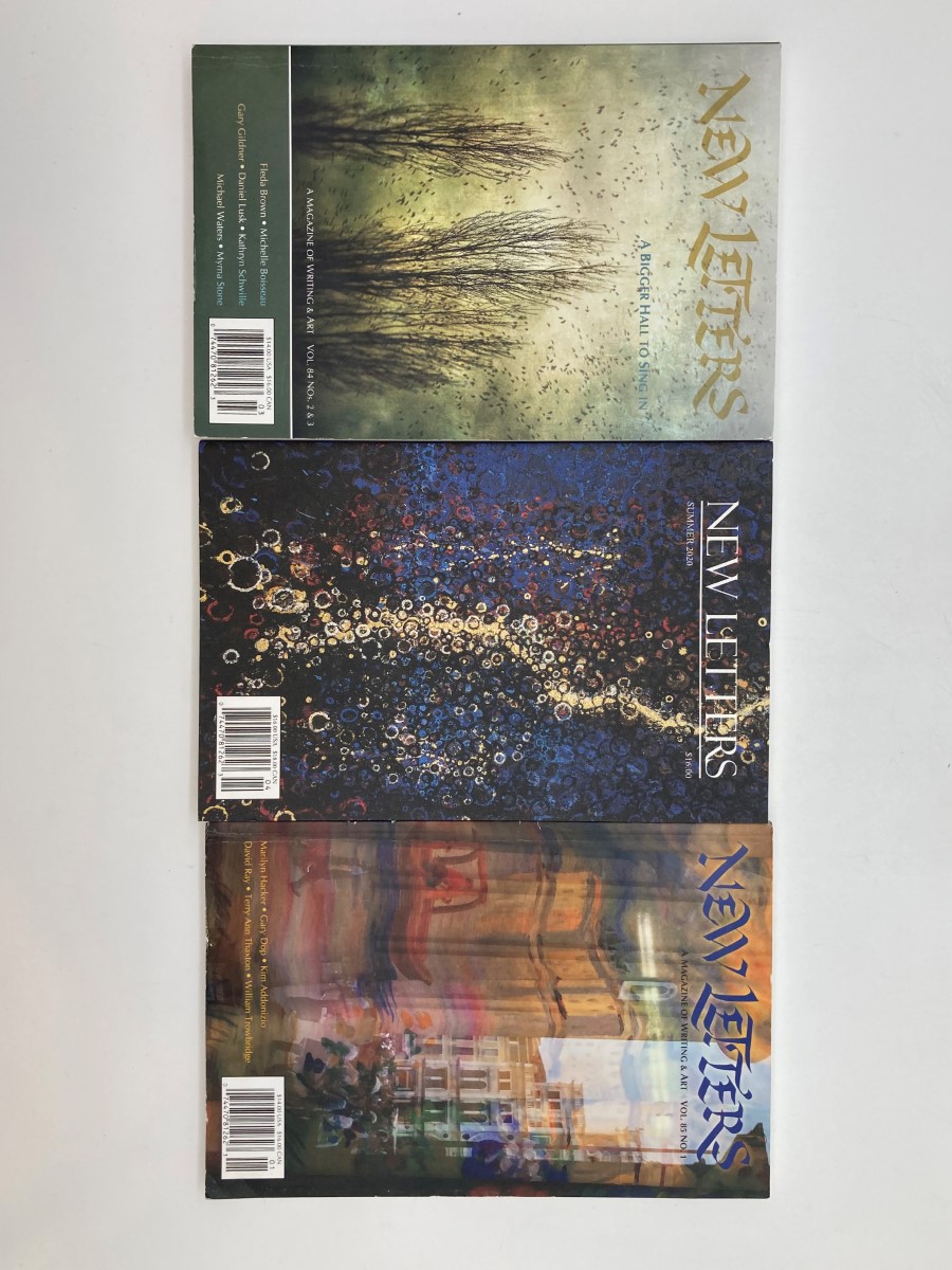 Letter 1 Letter2 Letter3 3冊 デザイン 洋書 希少 3 Issues of New Letters Magazine: Vol 85 No 1; Summer 2020; Vol