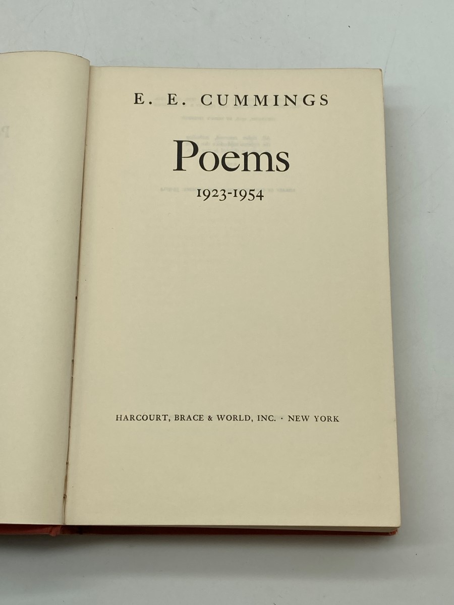 Poems by E. E. Cummings 1923 - 1954 | eBay