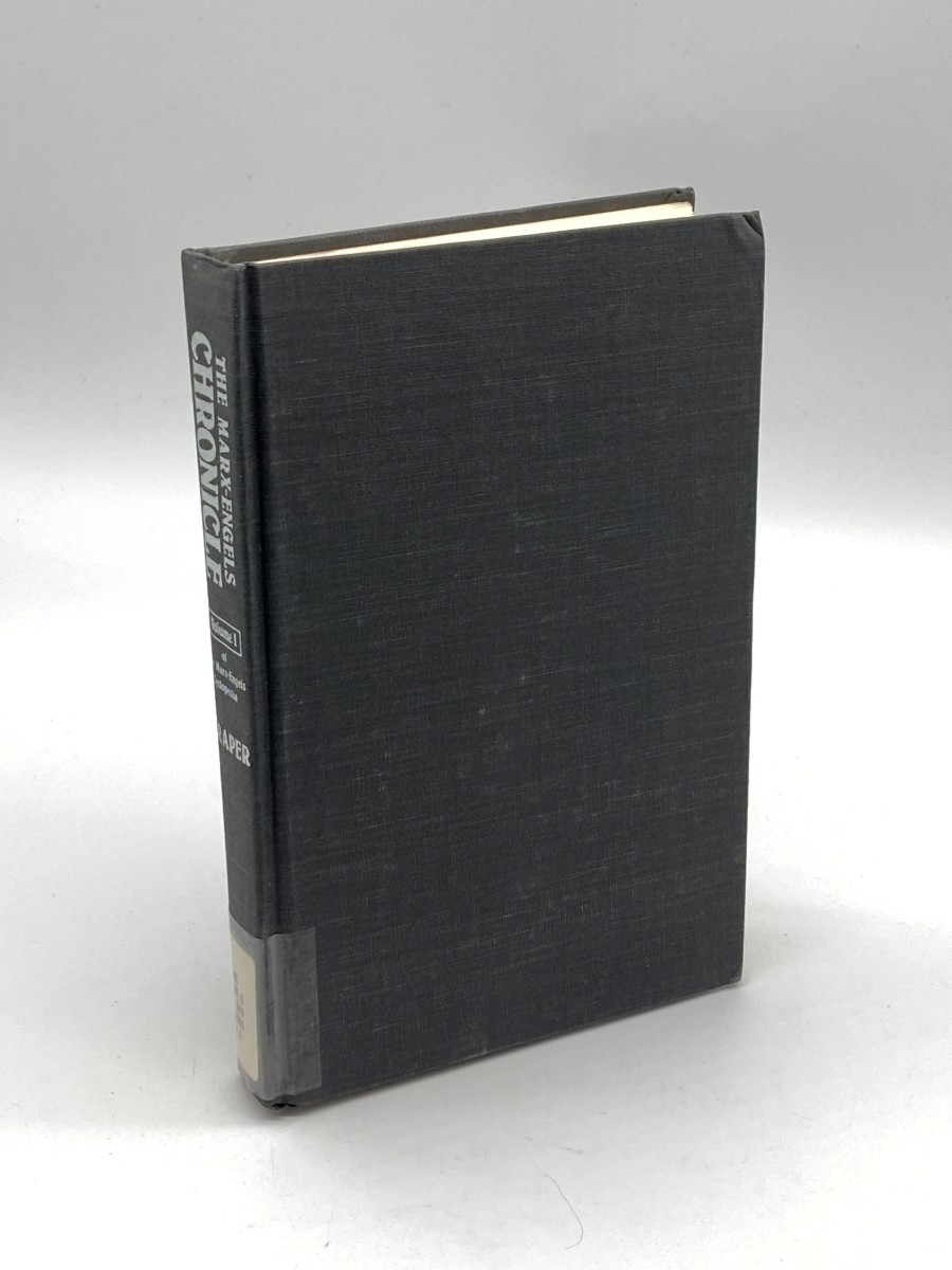 Marx-Engels Chronicle Day-By-Day Chronology of Marx and Engels' Life and Activity: 001