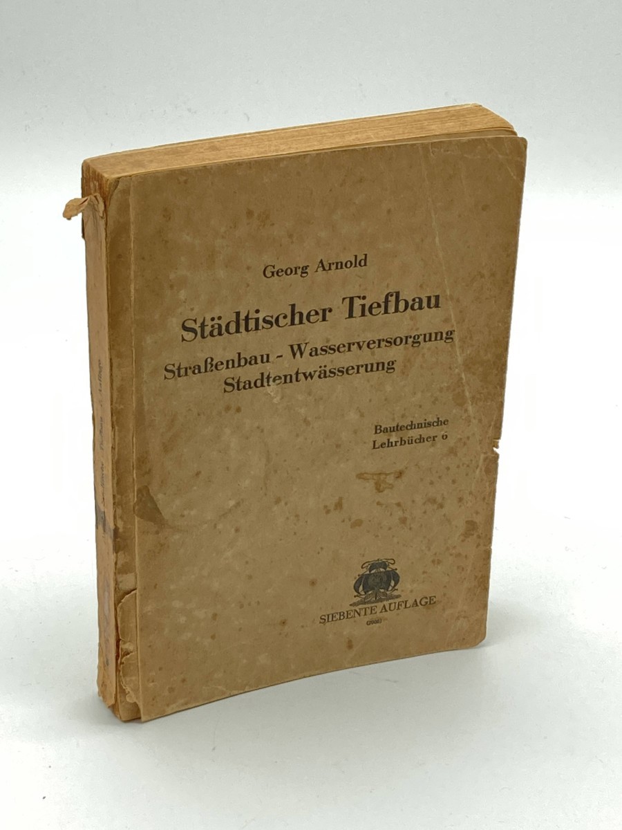Stadtischer Tiefbau Strafenbau -- Wasserversorgung Stadtentwasserung