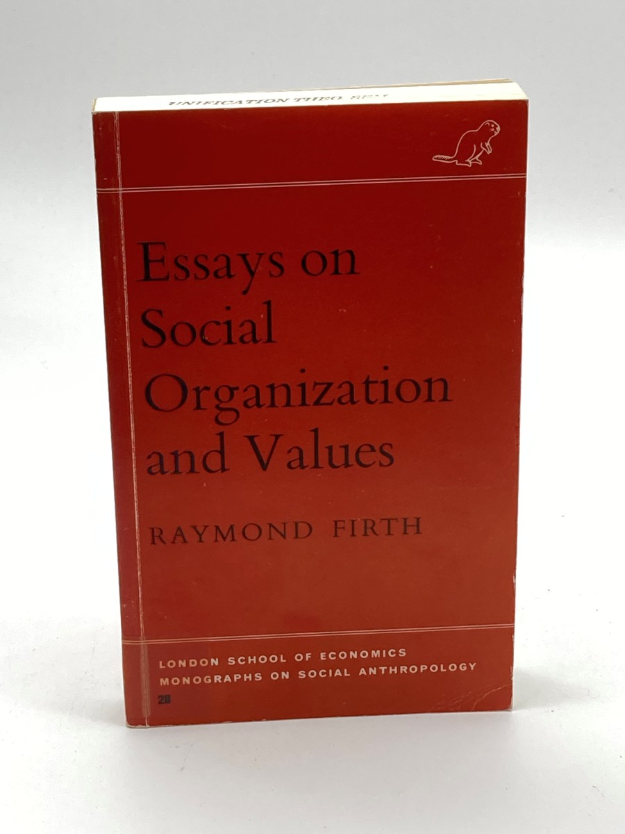 Image for Essays on Social Organisation and Values Essays on Social Organisation and Values