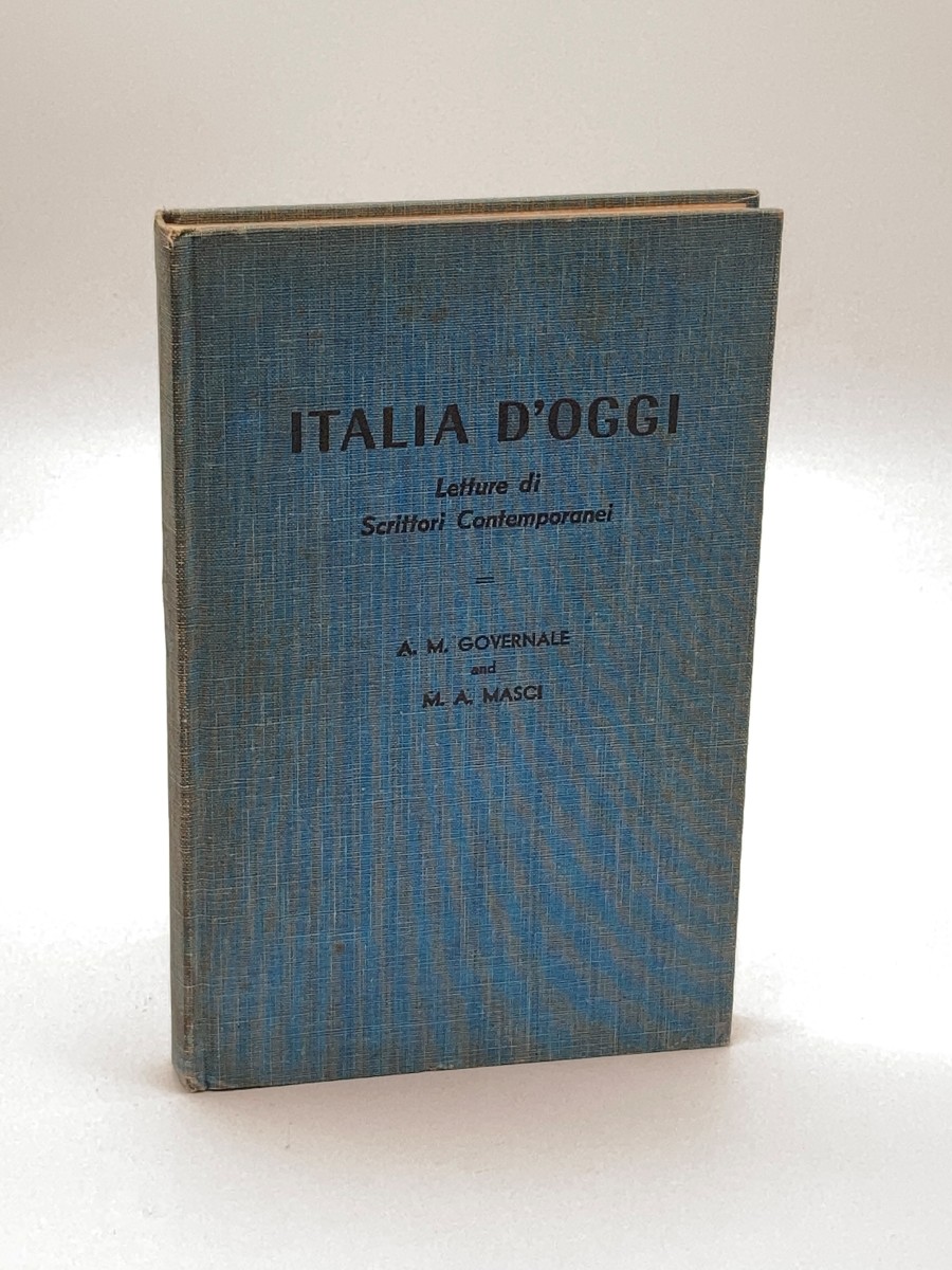 Italia D'Oggi Letture Di Scrittori Contemporanei