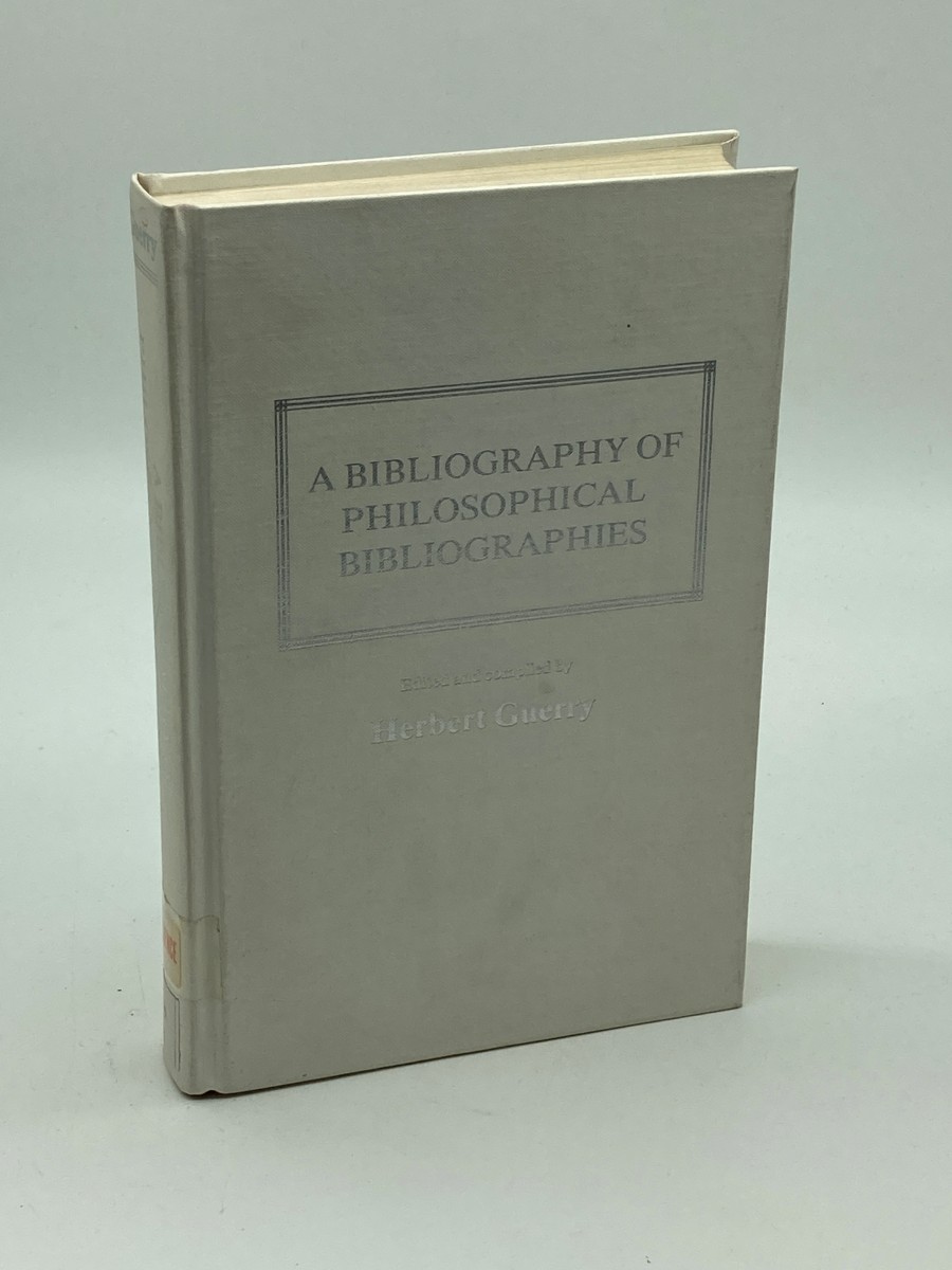 A Bibliography of Philosophical Bibliographies