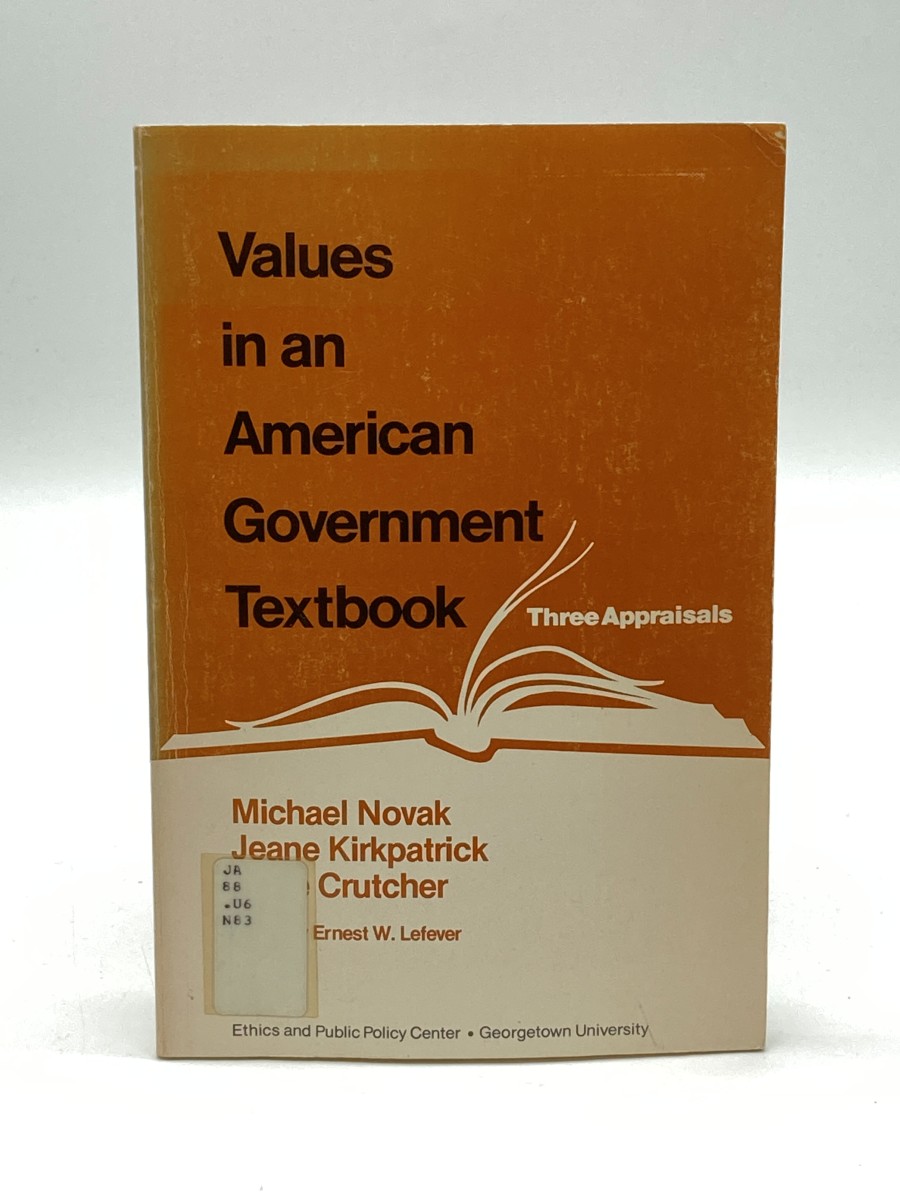 Image for Values in an American Government Textbook 3 Appraisals Values in an American Government Textbook 3 Appraisals