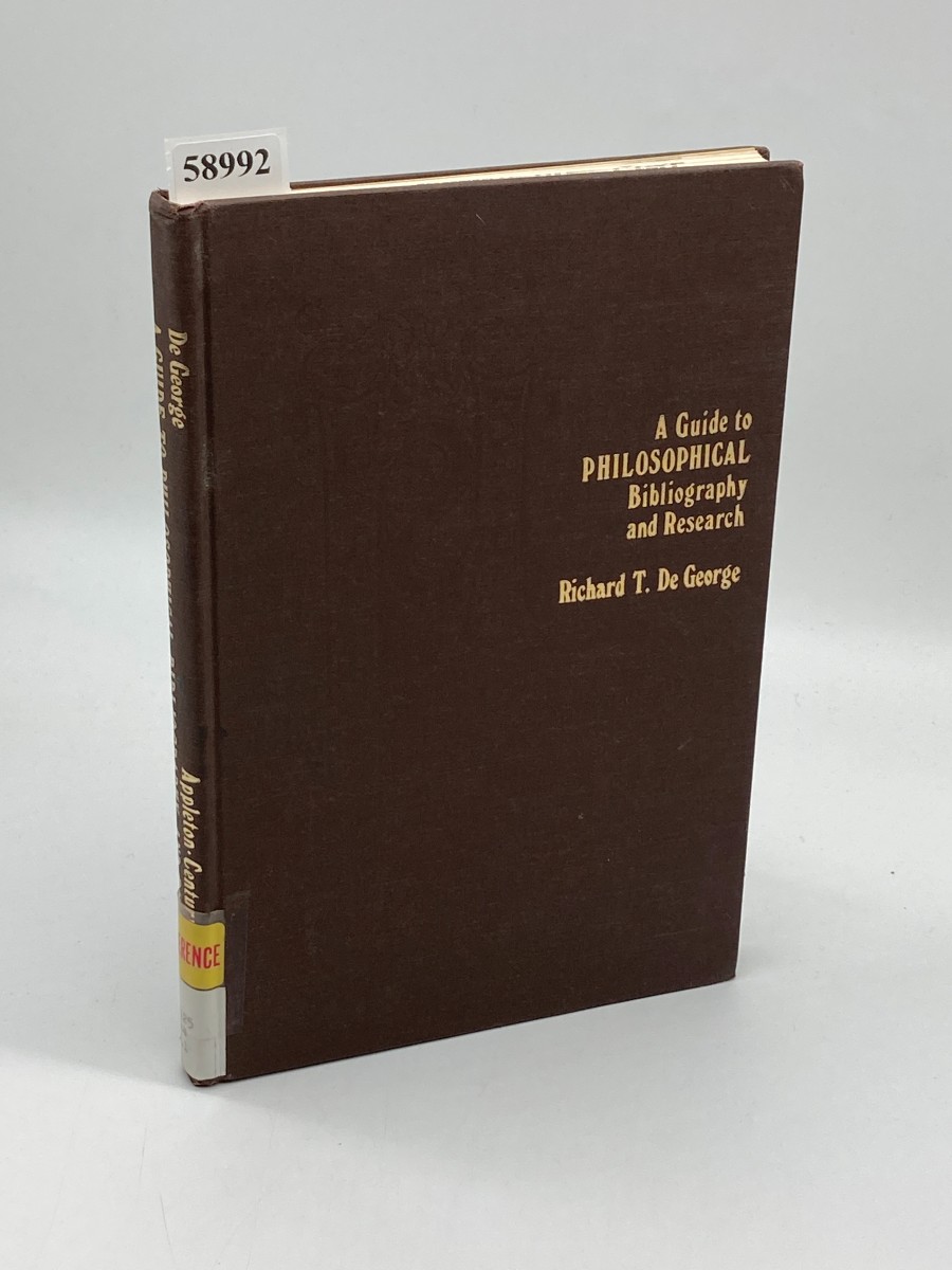 A Guide to Philosophical Bibliography and Research