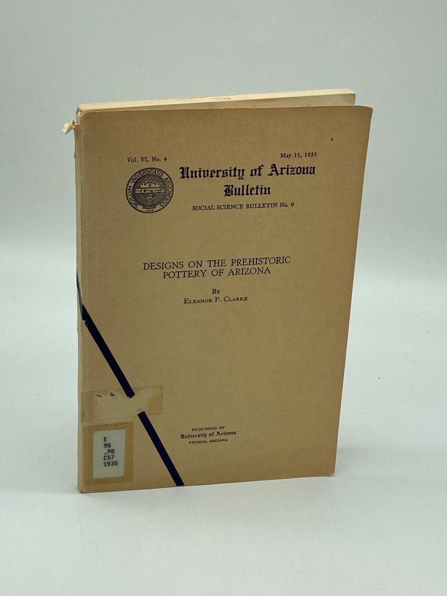 University of Arizona Bulletin No.9, Vol. VI, No 4, 1935: Designs on the Prehistoric Pottery of Arizona