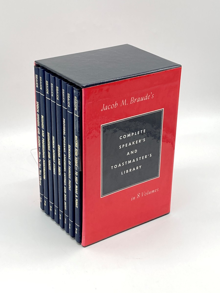 Complete Speaker's and Toastmaster's Library (8 Volume Box Set)