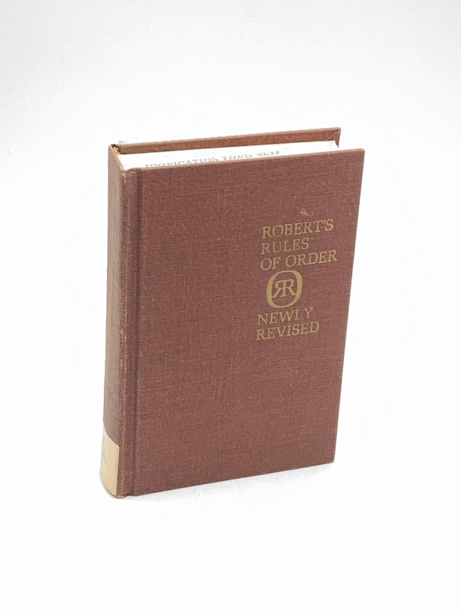Robert's Rules of Order Newly Revised