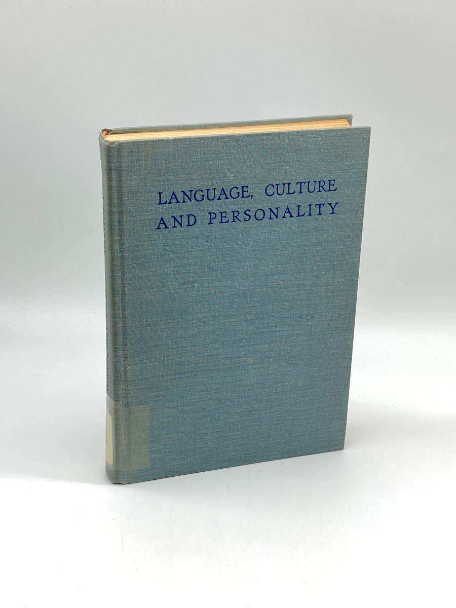 Language, Culture, and Personality Essays in Memory of Edward Sapir