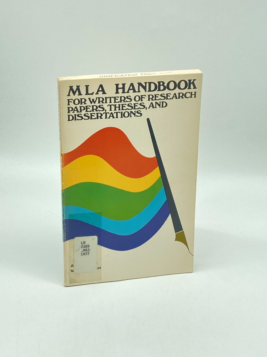 MLA Handbook for Writers of Research Papers, Theses, and Dissertations