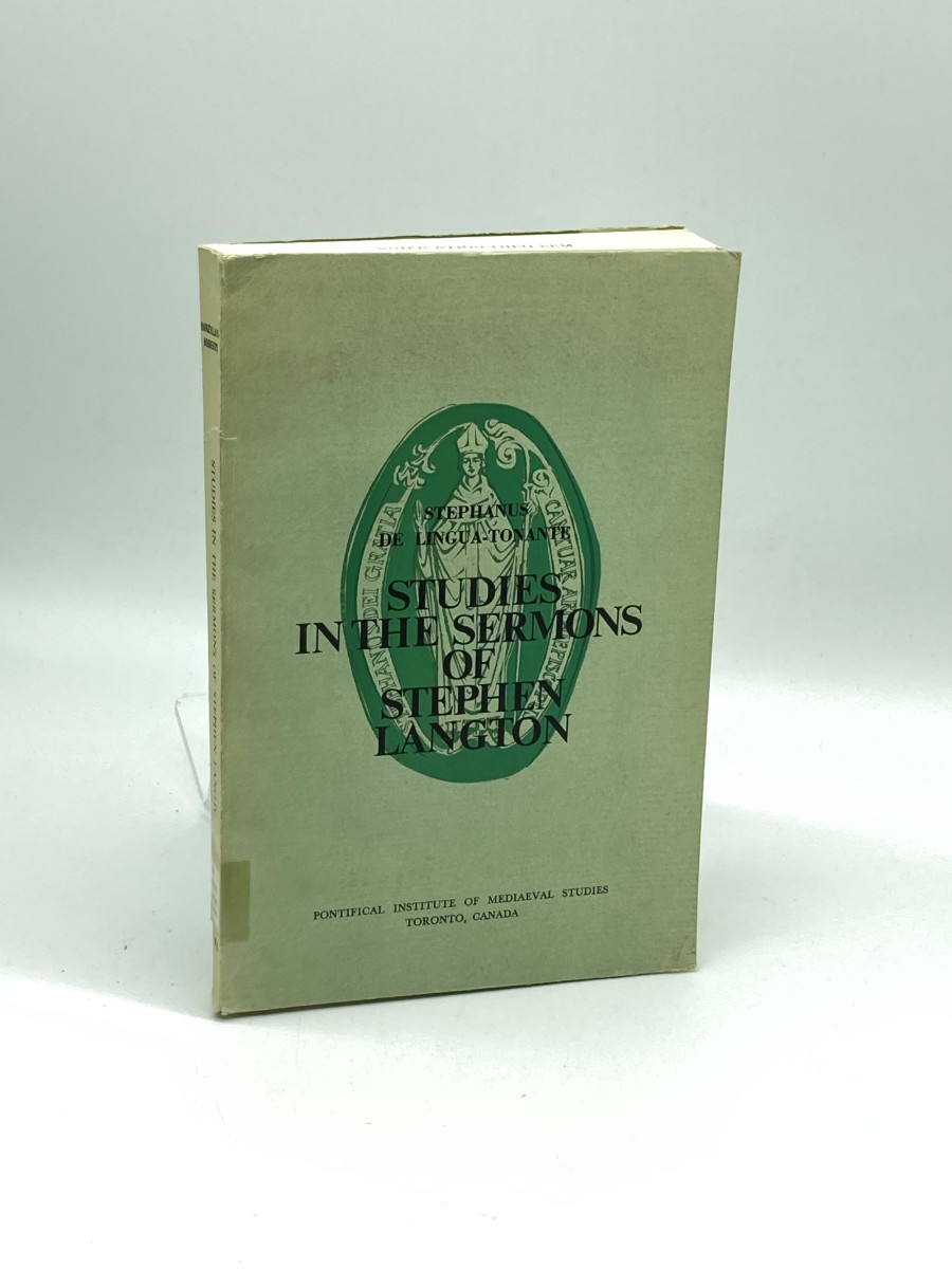 Studies in the Sermons of Stephen Langton