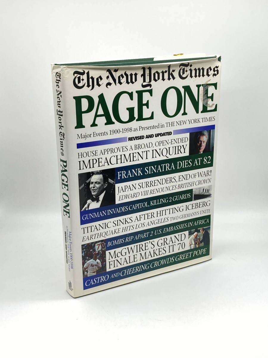 The New York Times Page One Major Events 1900-1998 As Presented in the New York Times