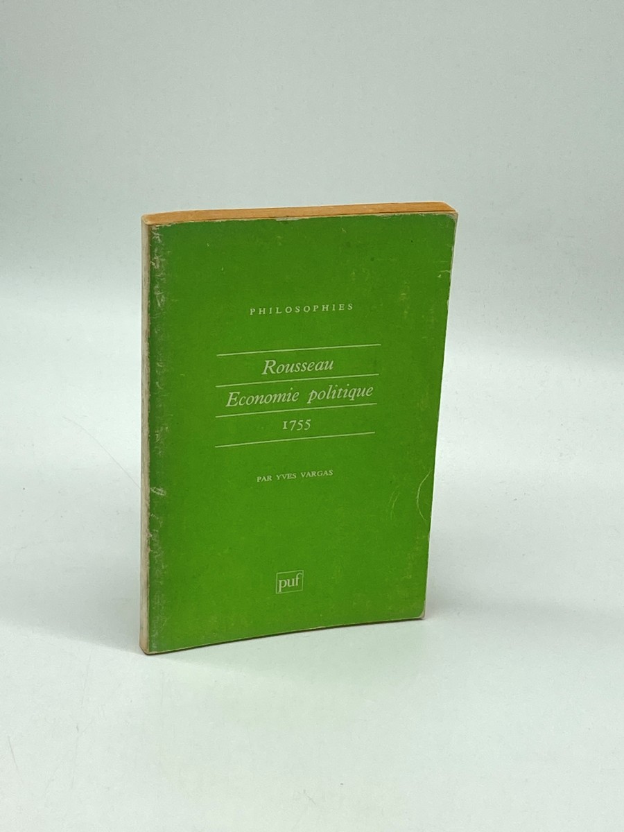 Image for Rousseau, conomie Politique 1755 Rousseau, conomie Politique 1755