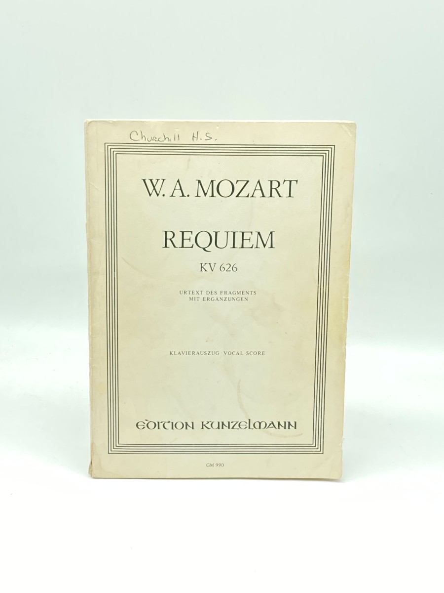 Requiem - W. A. Mozart; KV 626; Urtext Des Fragments Mit Erganzungen Klavierauszug - Vocal Score