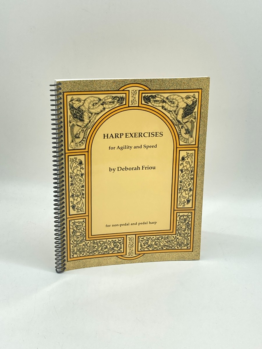 Harp Exercises for Speed and Agility by Deborah Friou Finger Strength and Hand Coordination for Non-Pedal and Pedal Harps Sheet Music Practice Book Harp Technique Guide for Beginners and Experts