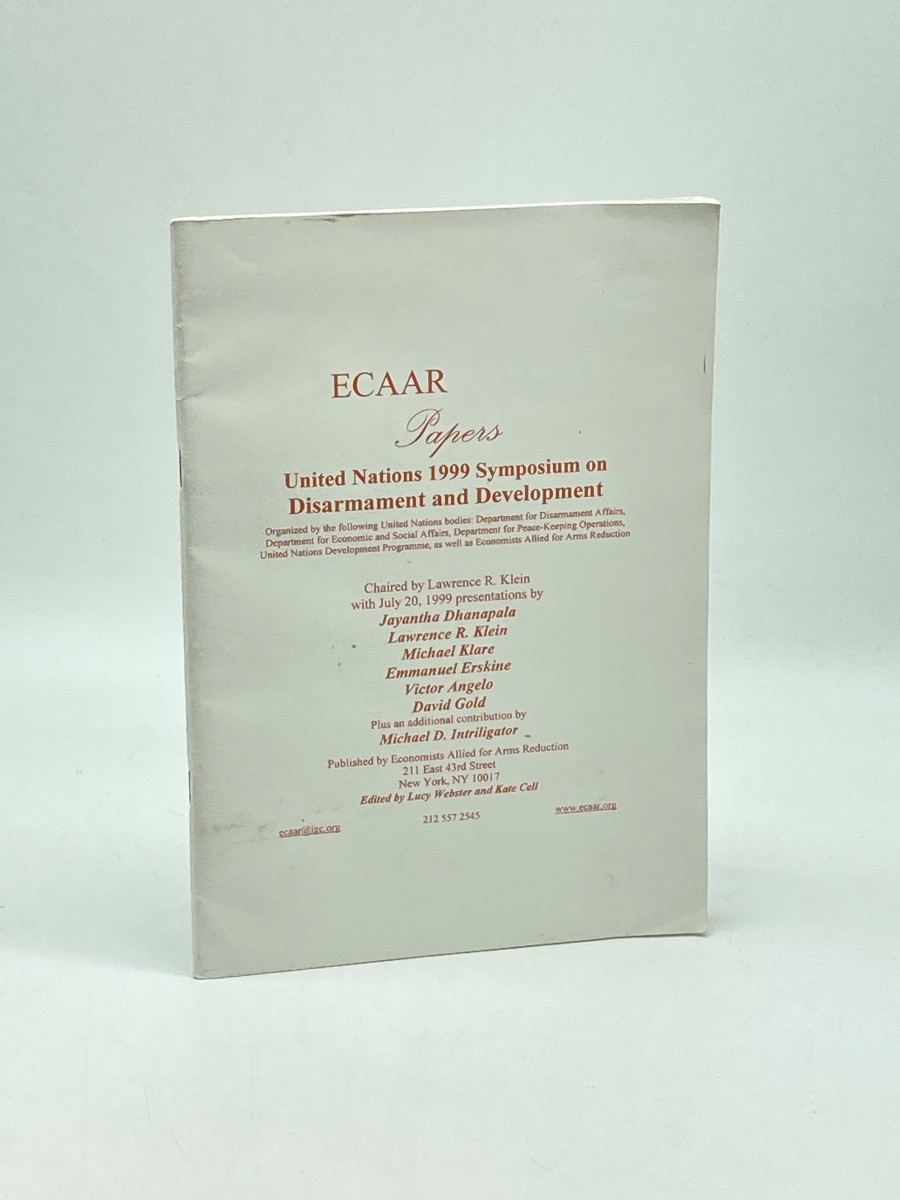 ECAAR Papers United Nations 1999 Symposium on Disarmament and Development