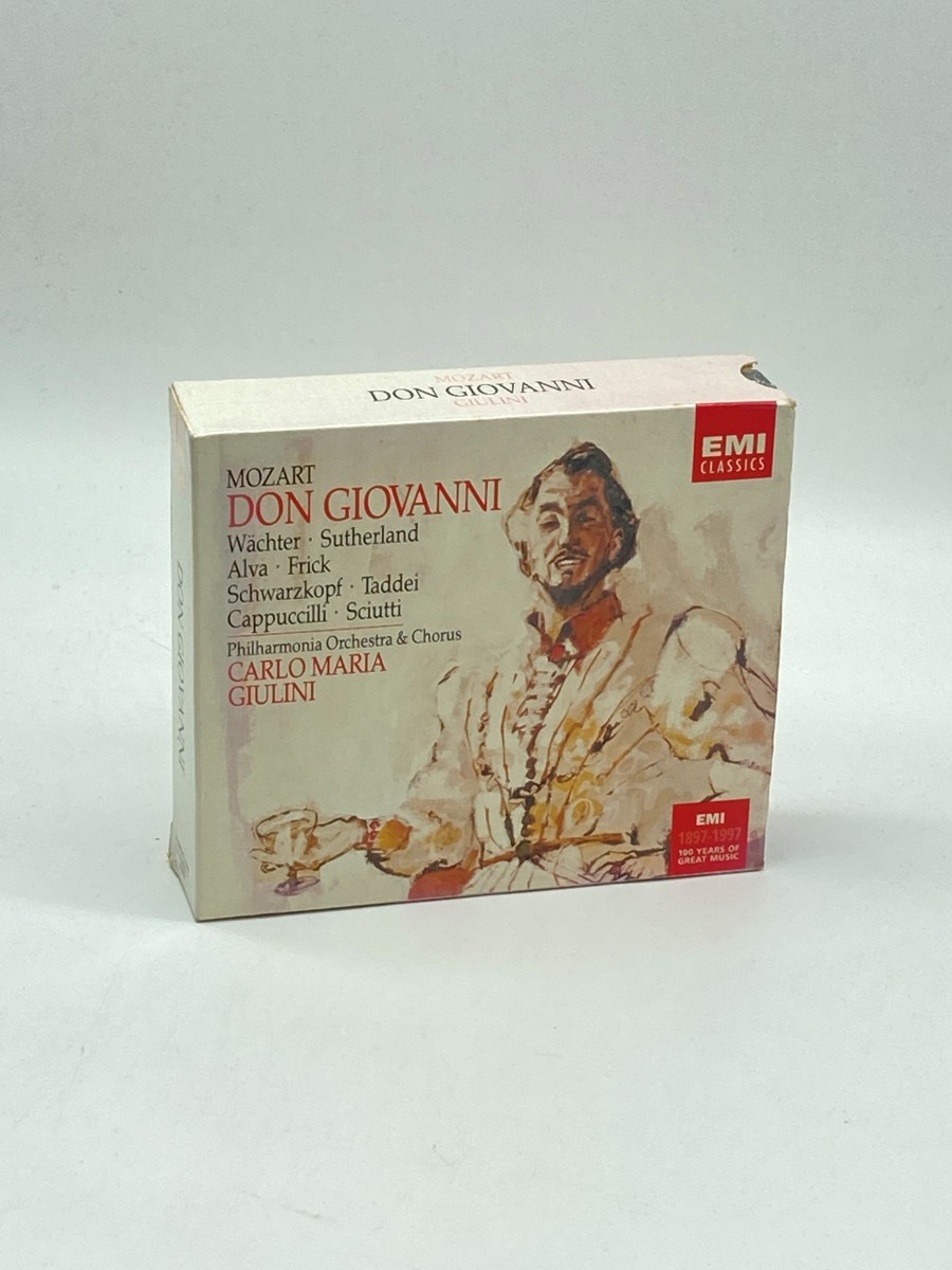 Mozart: Don Giovanni EMI Classics Cds 1997 Wachter; Sutherland; Alva; Frick; Scwarzkopf; Taddei; Cappuccilli; Sciutti; Carlo Maria Giulini