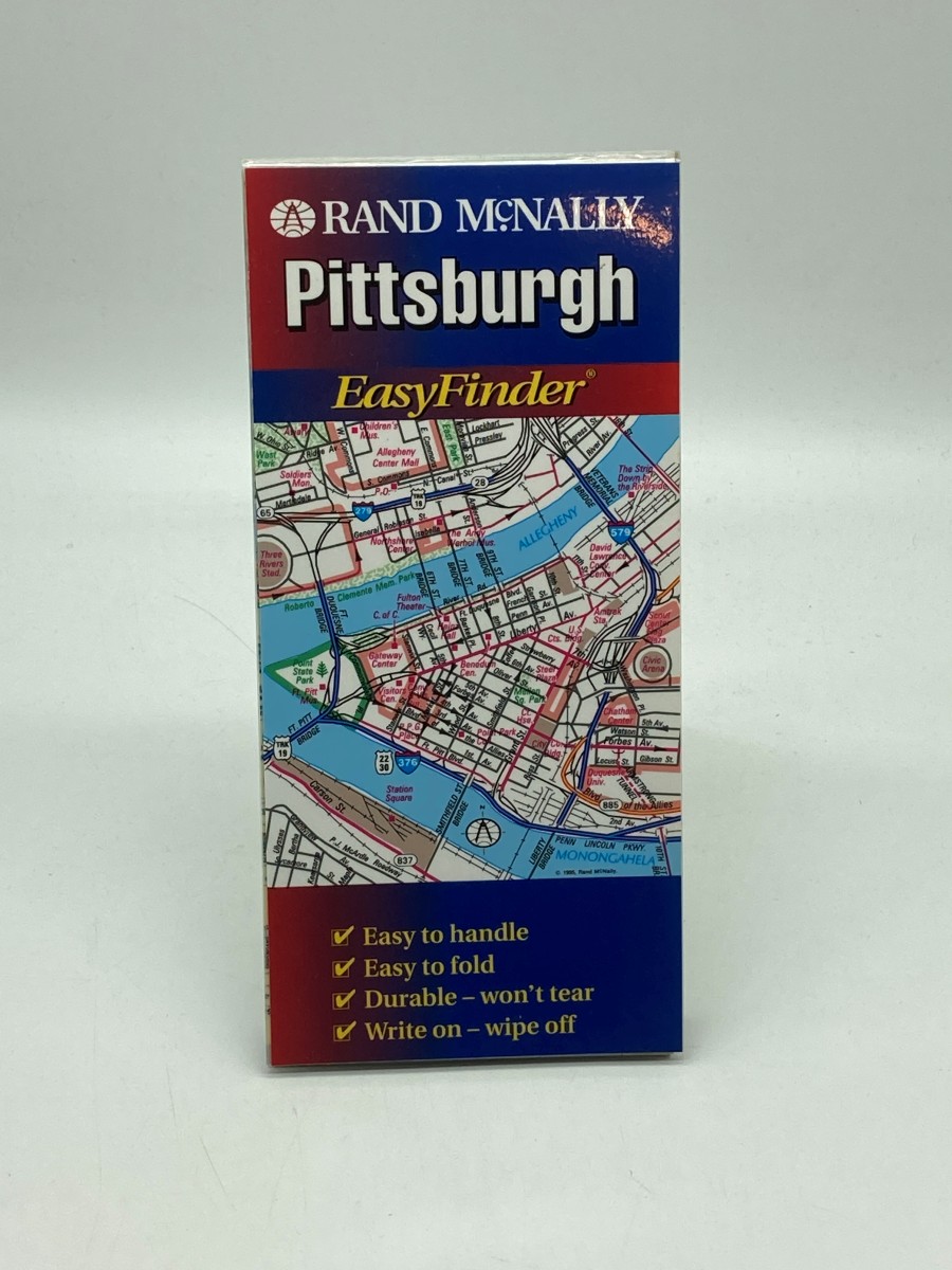 Image for Rand McNally Pittsburgh Easyfinder Map Rand McNally Pittsburgh Easyfinder Map