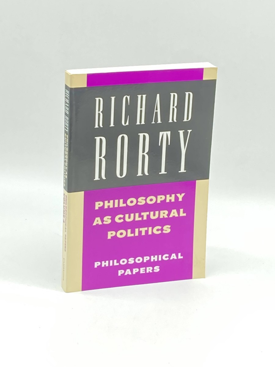 Philosophy As Cultural Politics Philosophical Papers, Vol. 4