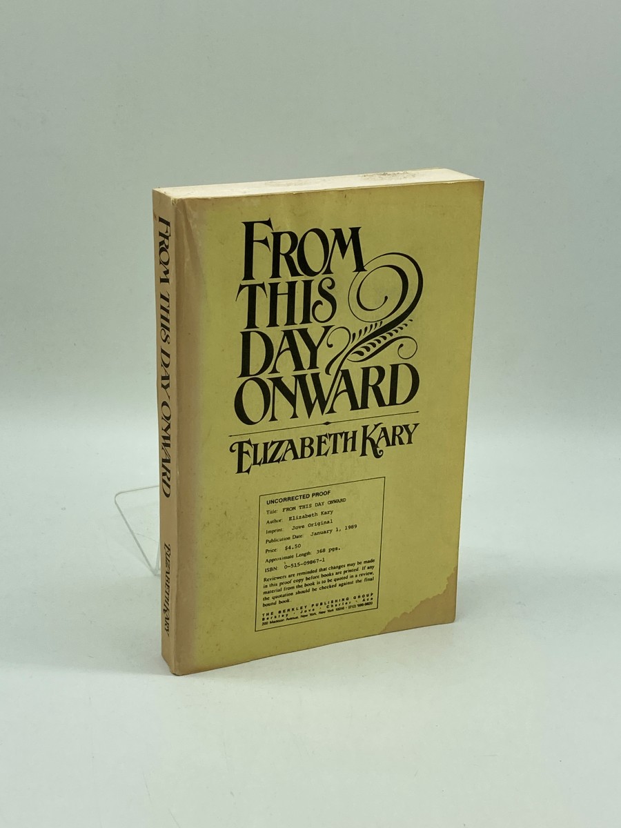 From This Day Onward (Signed) (Uncorrected Proof)