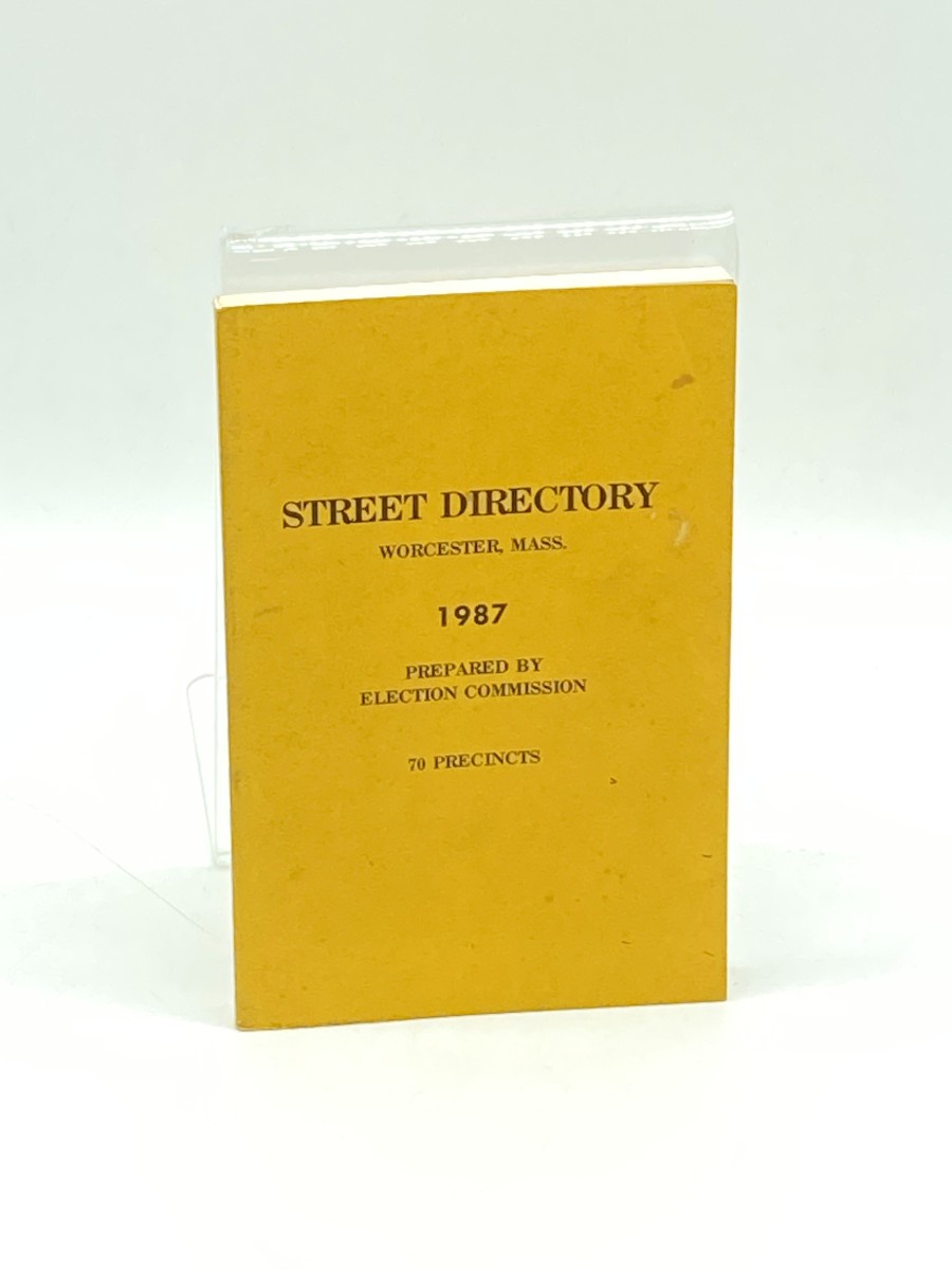 Street Directory Worcester, MA 1987