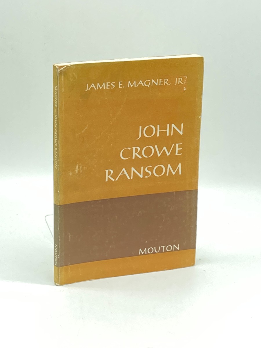 John Crowe Ransom Critical Principles and Preoccupations