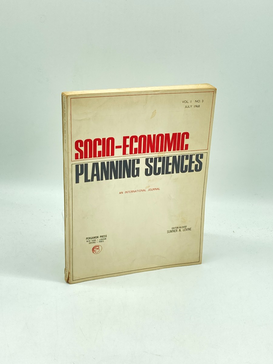 Socio-Economic Planning Sciences Issue 1, No. 3 July 1968 An International Journal