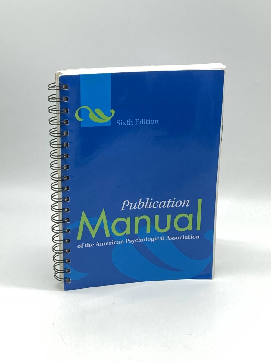 Publication Manual of the American Psychological Association