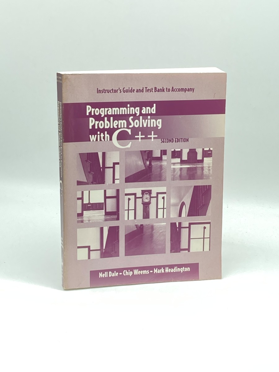 Instructor's Guide and Test Bank to Accompany Programming and Problem Solving with C++