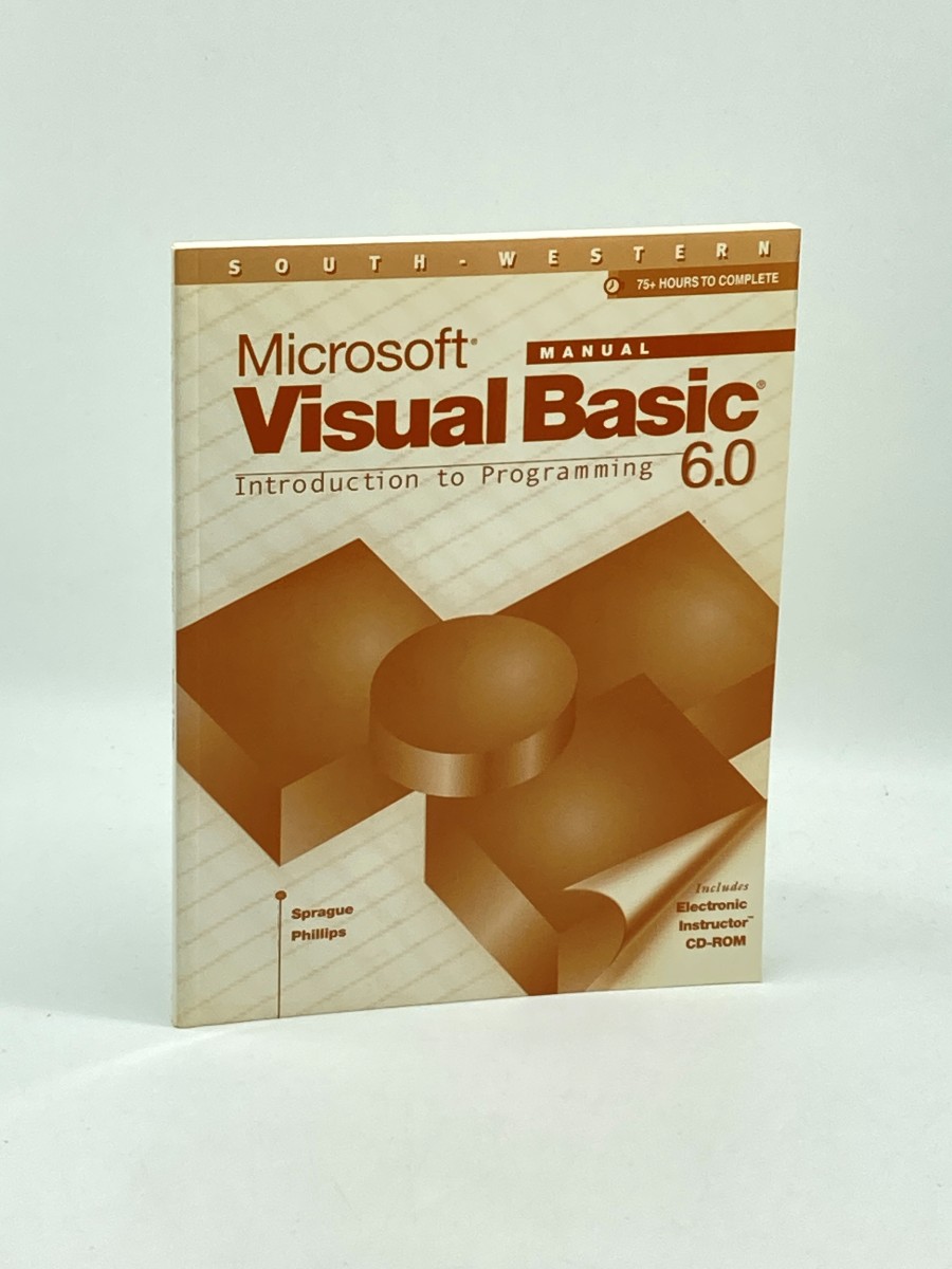 Microsoft Manual Visual Basic 6.0 (CD is Included) Introduction to Programming