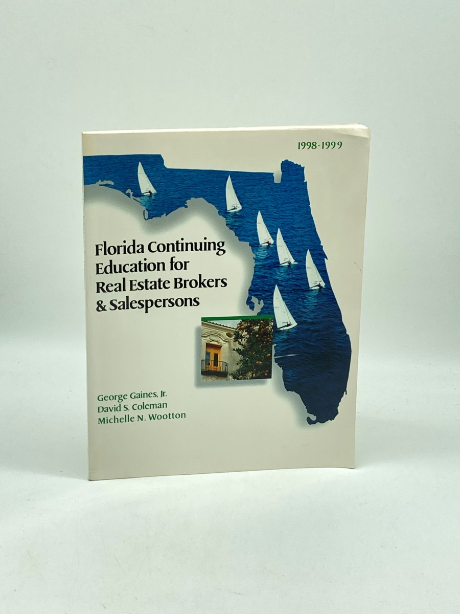Image for Florida Continuing Education for Real Estate Brokers and Salespersons 1998-1999 Florida Continuing Education for Real Estate Brokers and Salespersons 1998-1999