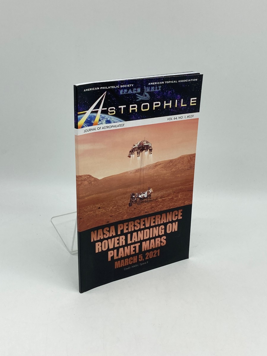 Astrophile Vol. 64, No. 1, #329: Nasa Perseverance Rover Landing on Planet Mars March 5, 2021; American Philatelic Society, American Tropical Association, Space Unit