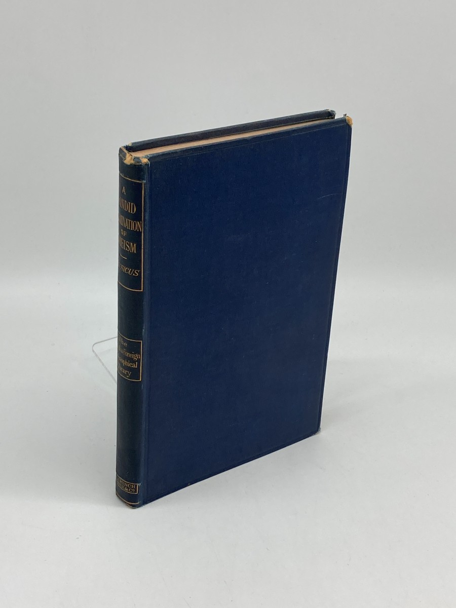 A Candid Examination of Theism (1892)