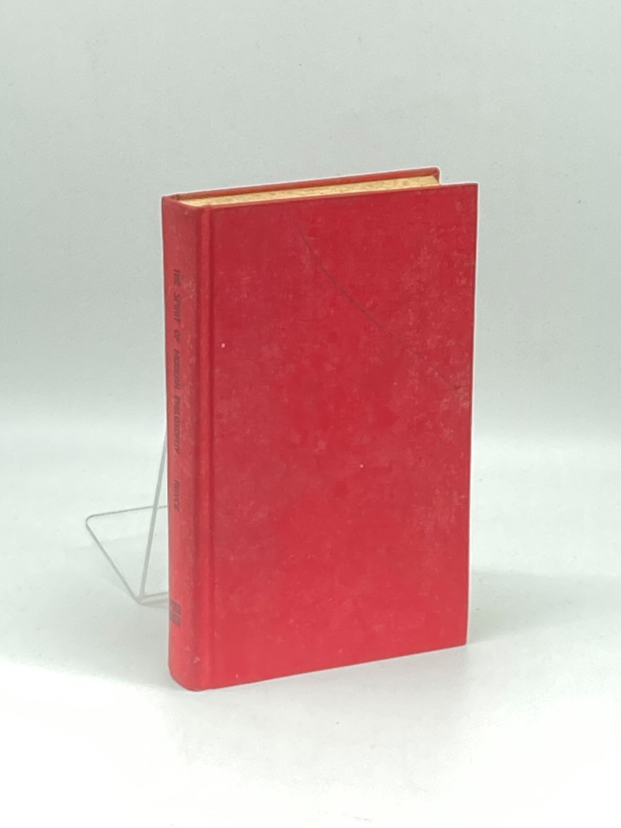 The Spirit of Modern Philosophy; An Essay in the Form of Lectures