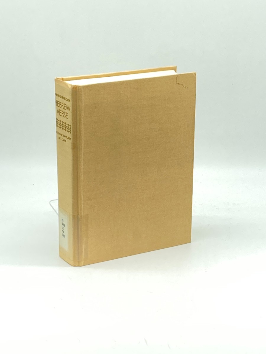 The Penguin Book of Hebrew Verse