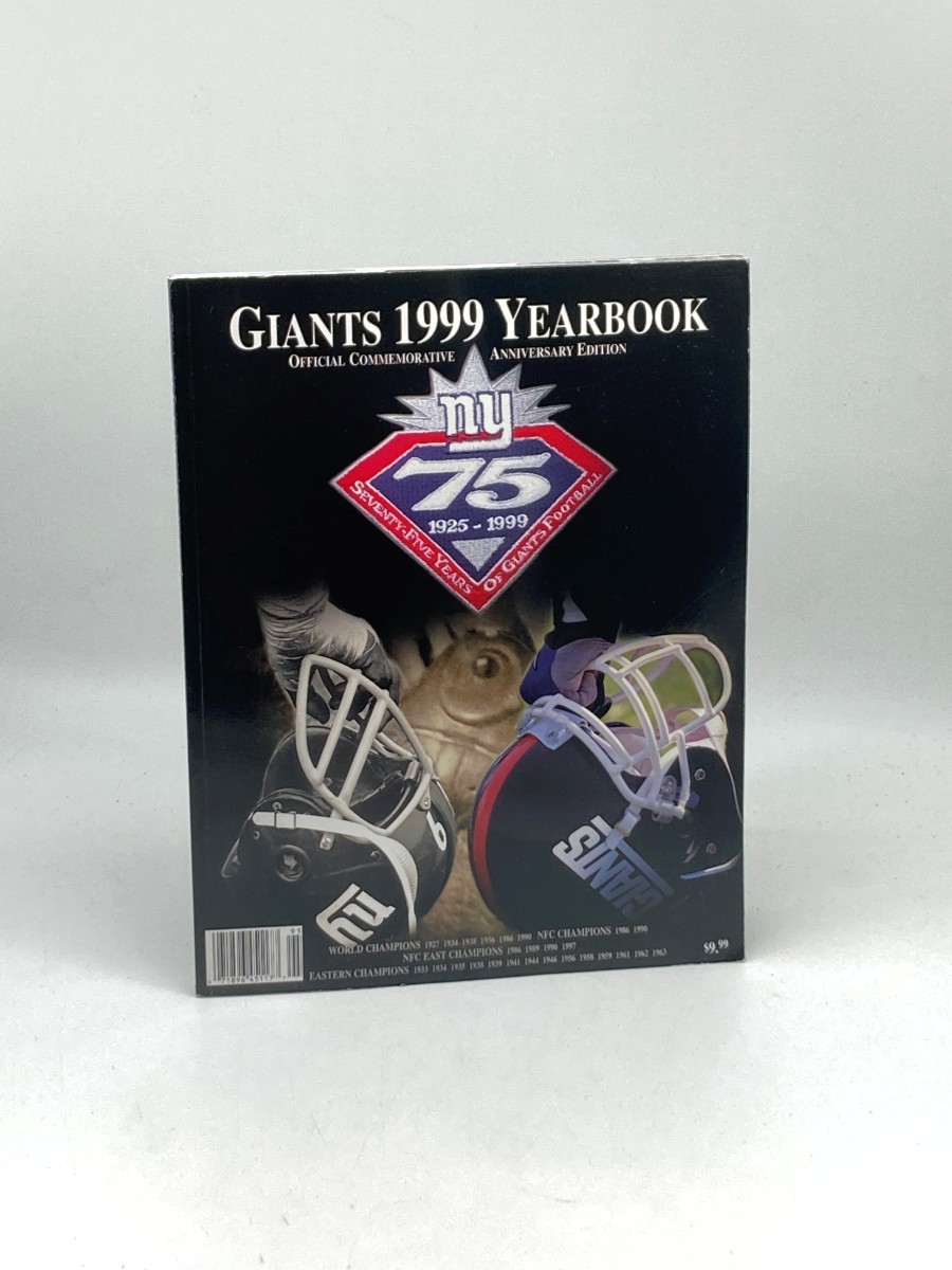 New York Giants 1999 Yearbook; Official Commemorative Anniversary Edition