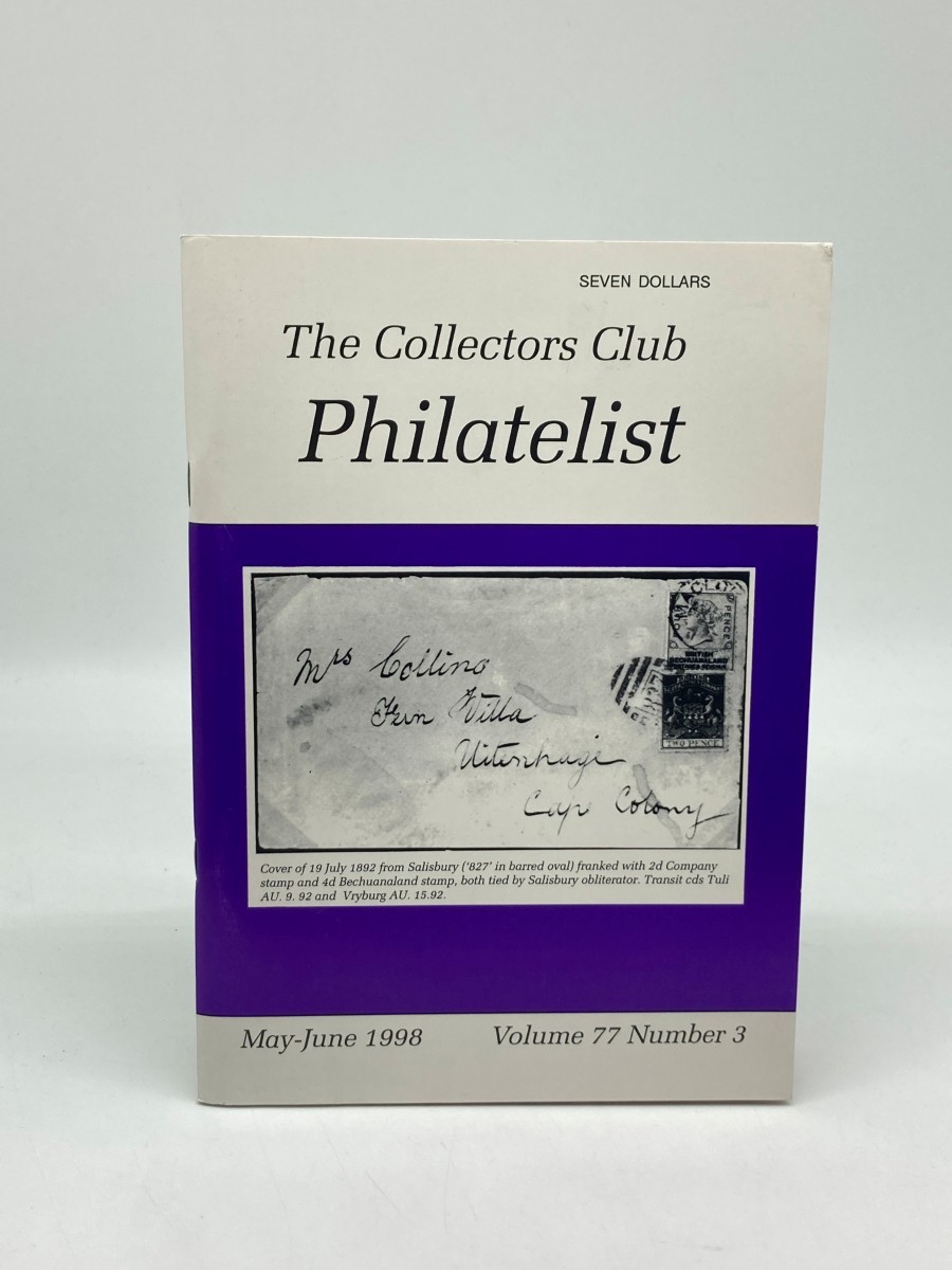 Collectors Club; Philatelist Volume 77 Number 3; May-June 1998