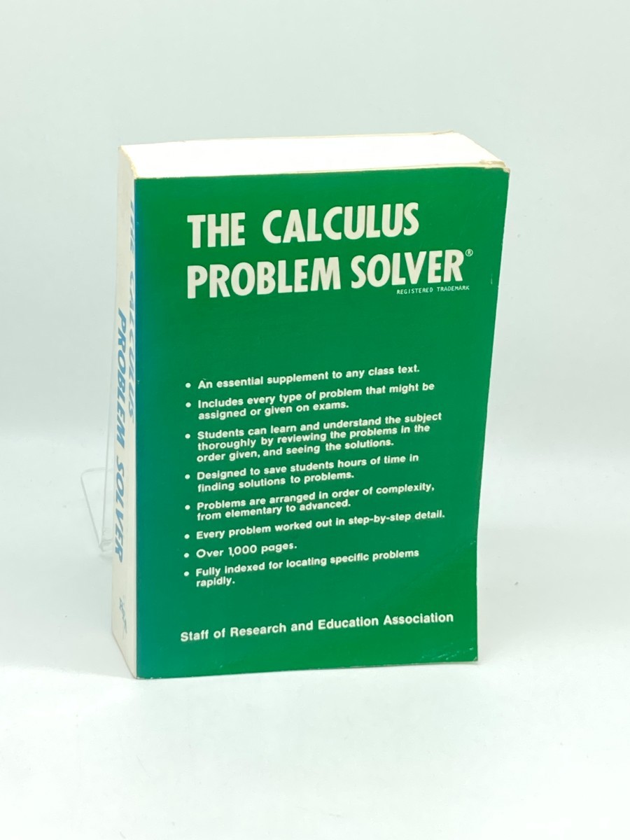 Image for Calculus Problem Solver Calculus Problem Solver