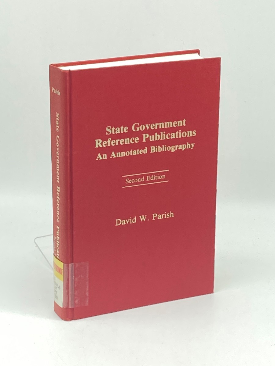 Image for State Government Reference Publications; An Annotated Bibliography State Government Reference Publications; An Annotated Bibliography
