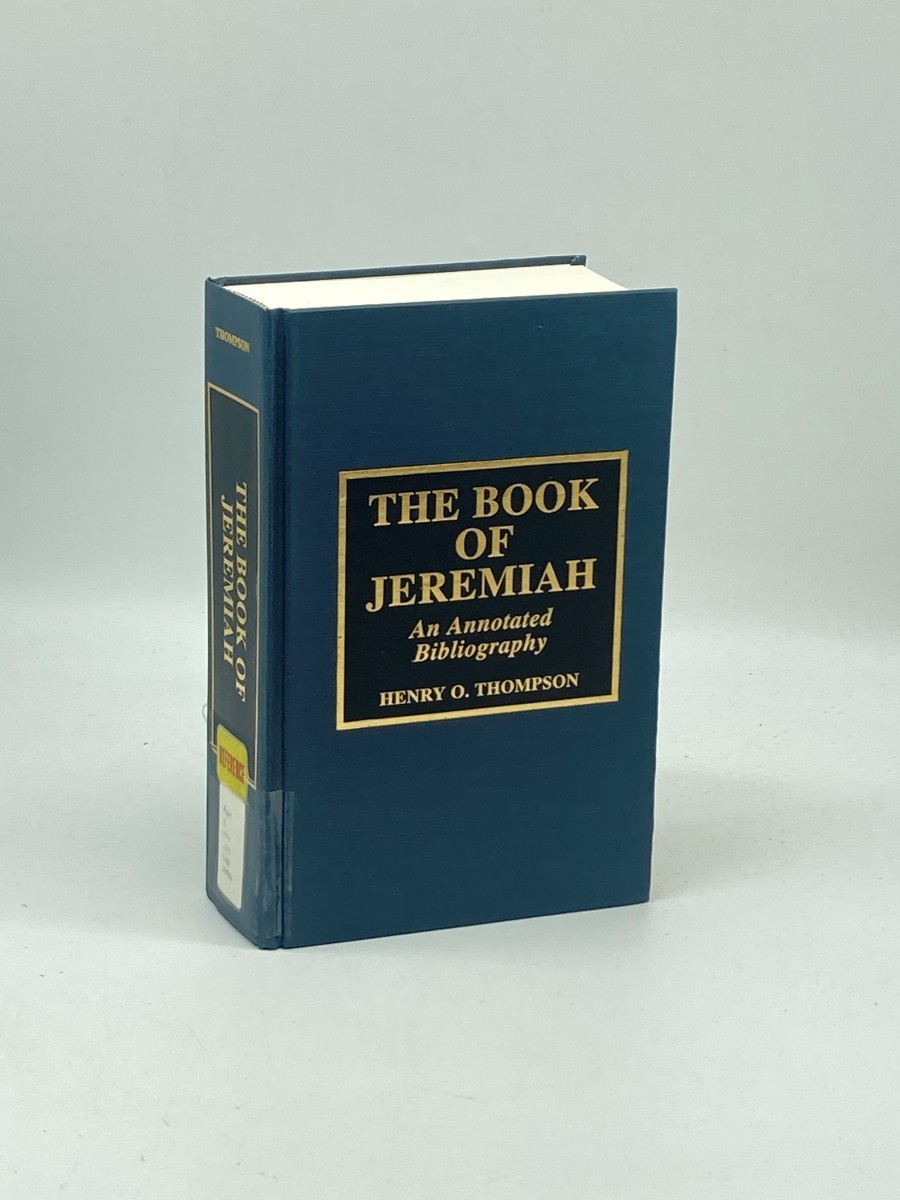 Image for The Book of Jeremiah; An Annotated Bibliography The Book of Jeremiah; An Annotated Bibliography